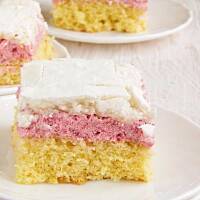 kostka wiśniowa z kokosową bezą...