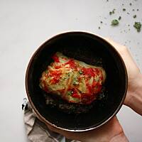 wegańskie gołąbki z kurkumą 