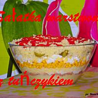 Sałatka warstwowa z tuńczykim