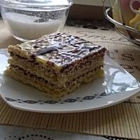 Wafle z nutellą i masą z galaretki 