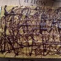 Wafle z nutellą i masą z galaretki 