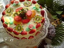 Fot. KasiaKatarzyna, Tort truskawkowo-śmietanowy