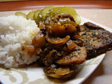 Fot. Wróbelek, Schab duszony z cebulą 