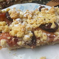 Krucha brzoskwiniowa "szarlotka"