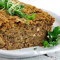 pasztet z zielonej soczewicy...