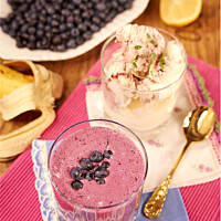 Koktajl jagodowo bananowy