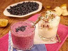 Fot. Wkn, Koktajl jagodowo bananowy