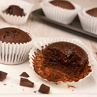 Muffiny z mini lawą