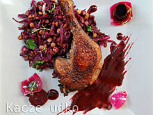 Fot. katy12, Kacze udko w sosie winnym na sałatce z soczewicy