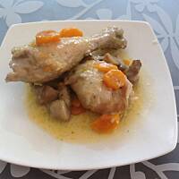 Kurczak w białym sosie 