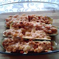 prosty bezglutenowy obiad cukinie z mięsem mielonym