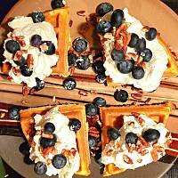 Gofry z mąki migdałowej 