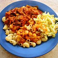 Gulasz z ogórkami konserwowymi