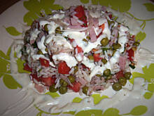 Fot. niebieska-różyczka, Sałatka z ryżem na ostro wg Różyczki