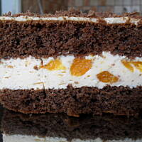 Puszysty sernik z mandarynkami