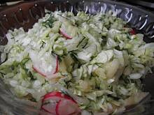 Fot. msewka, Surówka z pekinki i szarej renety.