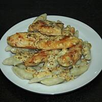 Pieczony kurczak w sosie musztardowym - 10 min (przygotowanie)