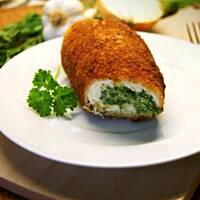 Roladki drobiowe ze szpinakiem i ricottą