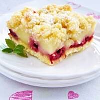 kruche ciasto wiśniowo-kokosowe...
