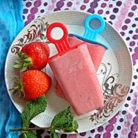 Lody truskawkowo - jogurtowe