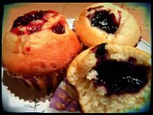 Fot. WISNIOWE_NIEBO, Muffiny waniliowe z frużeliną owocową